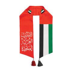 Custom Printed UAE Flag Satin Scarf | Exhibitions, Conferences, Corporate Events | Yalla Printing UAE