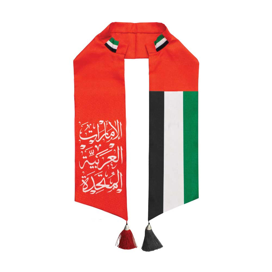 Custom Printed UAE Flag Satin Scarf | Exhibitions, Conferences, Corporate Events | Yalla Printing UAE