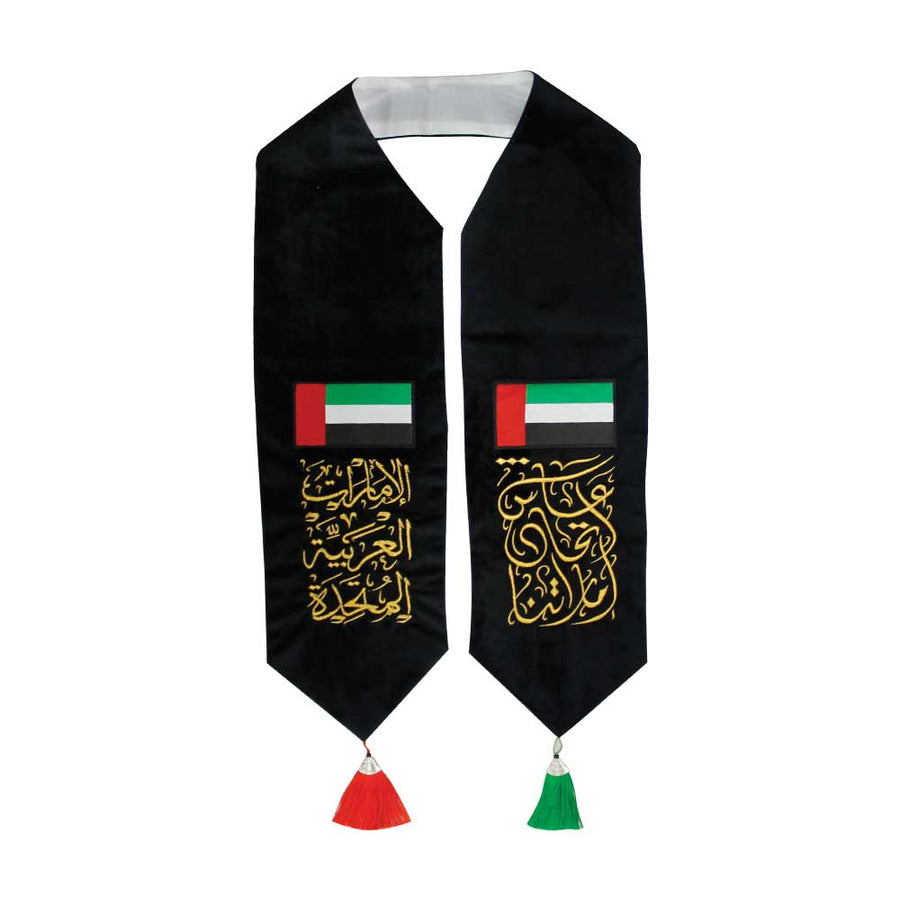 Custom Printed UAE Flag Velvet Scarfs | Exhibitions, Conferences, Corporate Events | Yalla Printing UAE
