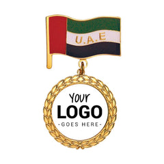 Custom Printed UAE Flag And Medal Badges | Exhibitions, Conferences, Corporate Events | Yalla Printing UAE