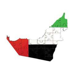 Custom Printed UAE Map Hardboard Puzzles | Logo Branding Corporate Gift | UAE Delivery | Yalla Printing UAE