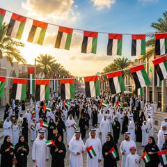 UAE String Flags and Flag Bunting 32Pcs | Premium Signage & Display Printing | Free Design Support | Yalla Printing UAE