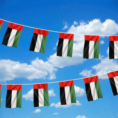 UAE String Flags and Flag Bunting 32Pcs | Premium Signage & Display Printing | Free Design Support | Yalla Printing UAE