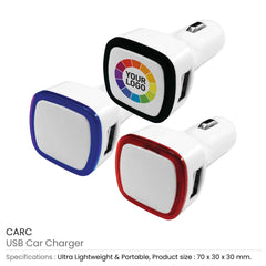 Custom Printed USB Car Chargers | Exhibitions, Conferences, Corporate Events | Yalla Printing UAE