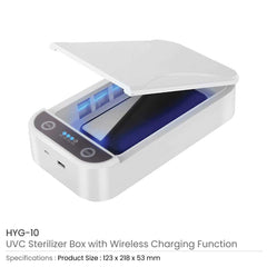 Custom Printed UV Sterilizer With Wireless Charger | Logo Branding Corporate Gift | UAE Delivery | Yalla Printing UAE