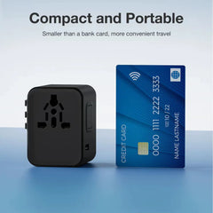 Custom Printed Universal Travel Adaptors, 17W, 2Type C+2Usb+Ac Port | Logo Branding Corporate Gift | UAE Delivery | Yalla Printing UAE