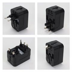 Custom Printed Fast Charging Universal Travel Adaptors 20W - Bamboo | Logo Branding Corporate Gift | UAE Delivery | Yalla Printing UAE