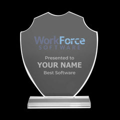 Custom Printed Victorian Shield Crystal Awards | Custom Packaging Printing | Free Design Support | Yalla Printing UAE