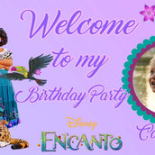 Magical Encanto Adventure" Personalized Birthday Banner - Celebrate with Disney Magic! - Yalla Printing