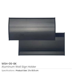 Custom Printed Aluminum Wall Sign Holders 49 X 24 CM | Logo Branding Corporate Gift | UAE Delivery | Yalla Printing UAE
