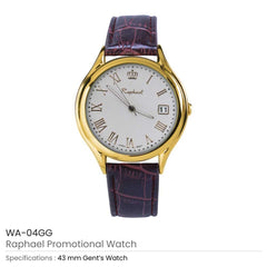 Custom Printed Golden Watches - Stainless Steel | Logo Branding Corporate Gift | UAE Delivery | Yalla Printing UAE