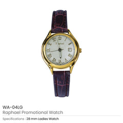 Custom Printed Golden Watches - Stainless Steel | Logo Branding Corporate Gift | UAE Delivery | Yalla Printing UAE