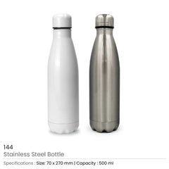 Custom Printed Water Bottles - Stainless Steel | Logo Branding Corporate Gift | UAE Delivery | Yalla Printing UAE