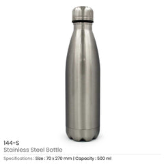 Custom Printed Water Bottles - Stainless Steel | Logo Branding Corporate Gift | UAE Delivery | Yalla Printing UAE