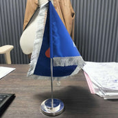 Custom Table Flag with Stand | Premium Display for Desks & Events | Yalla Printing - Yalla Printing
