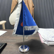 Custom Table Flag with Stand | Premium Display for Desks & Events | Yalla Printing - Yalla Printing