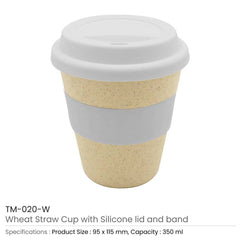 Custom Printed Wheat Straw Cups - Bamboo | Exhibitions, Conferences, Corporate Events | Yalla Printing UAE