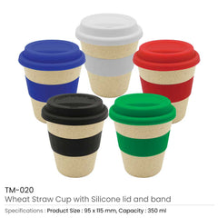 Wheat Straw Cups | Logo Branding Corporate Gift | UAE Delivery | Yalla Printing UAE