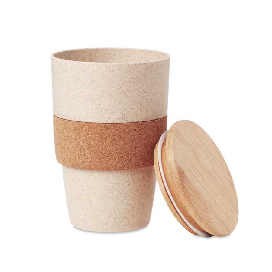 Custom Printed Wheat Straw Cups - Bamboo | Exhibitions, Conferences, Corporate Events | Yalla Printing UAE