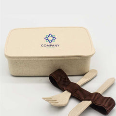 Custom Printed Wheat Straw Lunch Boxes | Custom Packaging Printing | Free Design Support | Yalla Printing UAE