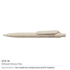 Custom Printed Wheat Straw Pens | Logo Branding Corporate Gift | UAE Delivery | Yalla Printing UAE