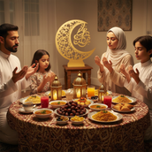 Ramadan Crescent Moon Metal Stand – 60 cm | Spray-Painted Islamic Décor with Optional Edge LED | Yalla Printing UAE