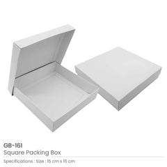 Custom Printed White Gift Packaging Box 20 X 20 CM | Exhibitions, Conferences, Corporate Events | Yalla Printing UAE