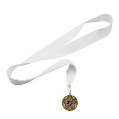 Custom Printed White Medal Ribbon - Premium Polyester Fabric | Premium Signage & Display Printing | Free Design Support | Yalla Printing UAE