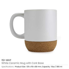 Custom Printed Ceramic Mugs with Lid and Cork Base 385 ml - Ramadan Gifts | Custom Packaging Printing | Free Design Support | Yalla Printing UAE
