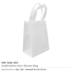 Custom Printed A5 White Non Woven Bags | Exhibitions, Conferences, Corporate Events | Yalla Printing UAE
