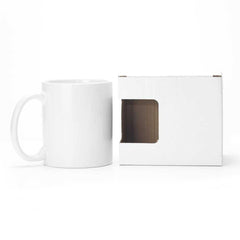 Custom Printed White Sublimation Mugs With Box 11 Oz - Ceramic | Custom Packaging Printing | Free Design Support | Yalla Printing UAE