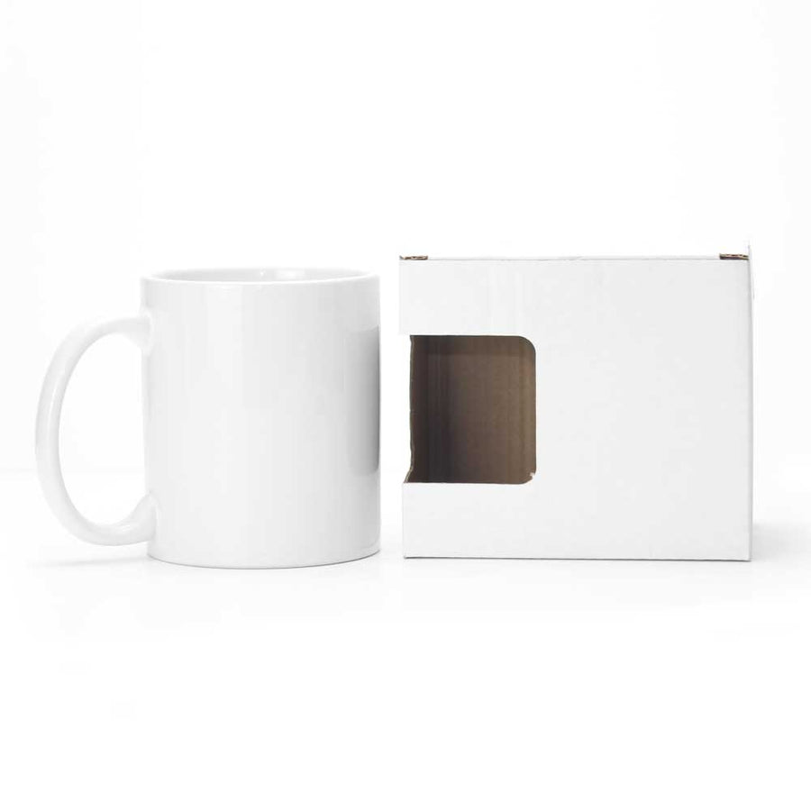 Custom Printed White Sublimation Mugs With Box 11 Oz - Ceramic | Custom Packaging Printing | Free Design Support | Yalla Printing UAE