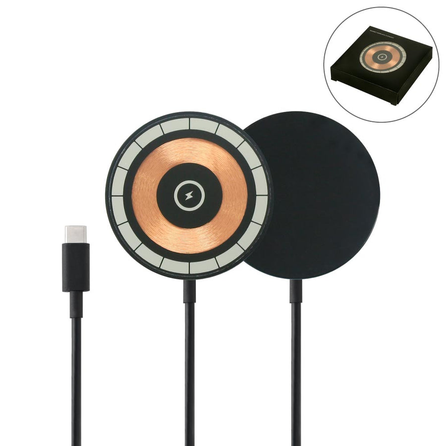 Custom Printed Round Magnetic 15W Fast Wireless Charger Type C | Exhibitions, Conferences, Corporate Events | Yalla Printing UAE