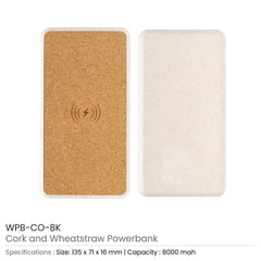Custom Printed Wireless Powerbank 8000Mah | Logo Branding Corporate Gift | UAE Delivery | Yalla Printing UAE