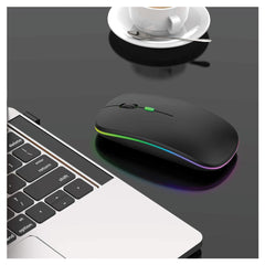 Custom Printed Wireless Mouse, Rechargeable & Silent | Logo Branding Corporate Gift | UAE Delivery | Yalla Printing UAE
