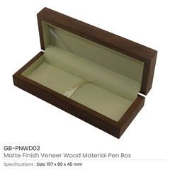 Custom Printed Wood Material Pen Box | Custom Packaging Printing | Free Design Support | Yalla Printing UAE