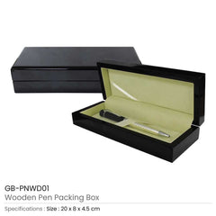 Custom Printed Wooden Box For Gift Pen | Custom Packaging Printing | Free Design Support | Yalla Printing UAE