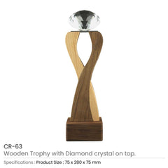 Custom Printed Wooden Crystal Trophy | Custom Packaging Printing | Free Design Support | Yalla Printing UAE