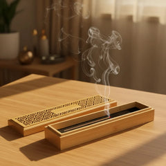Wooden Incense Burner Holder with Drawer Includes 10 Pcs Oud Sticks | Custom Packaging Printing | Free Design Support | Yalla Printing UAE