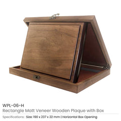 Custom Printed Horizontal Wooden Plaque With Box | Custom Packaging Printing | Free Design Support | Yalla Printing UAE