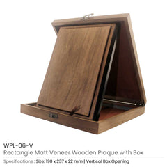 Custom Printed Vertical Wooden Plaque With Box | Custom Packaging Printing | Free Design Support | Yalla Printing UAE