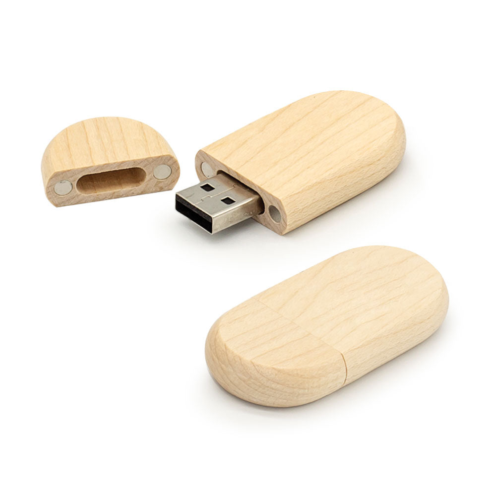 Custom Printed Wooden USB Flash Drives 4Gb, 8Gb, 16Gb, 32Gb, 64Gb | Logo Branding Corporate Gift | UAE Delivery | Yalla Printing UAE