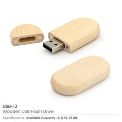 Custom Printed Wooden USB Flash Drives 4Gb, 8Gb, 16Gb, 32Gb, 64Gb | Logo Branding Corporate Gift | UAE Delivery | Yalla Printing UAE