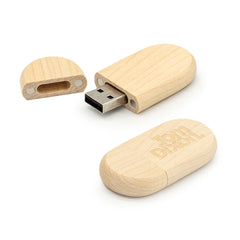 Custom Printed Wooden USB Flash Drives 4Gb, 8Gb, 16Gb, 32Gb, 64Gb | Logo Branding Corporate Gift | UAE Delivery | Yalla Printing UAE