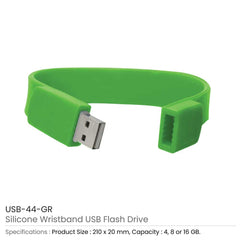 Custom Printed Wristbands USB Flash Drives | Logo Branding Corporate Gift | UAE Delivery | Yalla Printing UAE