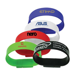 Custom Printed Wristbands USB Flash Drives | Logo Branding Corporate Gift | UAE Delivery | Yalla Printing UAE