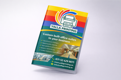 Premium A4 Double-Sided Brochure Printing UAE – Vibrant Full-Color Corporate Brochures with Free Design Support | Professional Business Printing | Free Design Support | Yalla Printing UAE