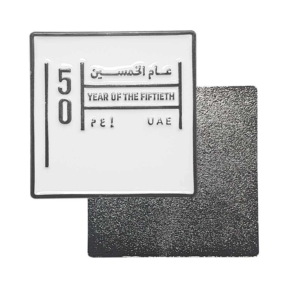 Custom Printed Year Of The 50Th UAE Badges | Corporate Award & Recognition Gift | UAE Delivery | Yalla Printing UAE