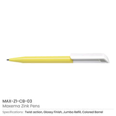 Maxema Zink Pen Colored Barrel | Custom Packaging Printing | Free Design Support | Yalla Printing UAE
