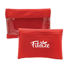 Zipper Pouch with Transparent Window – Yalla Printing UAE